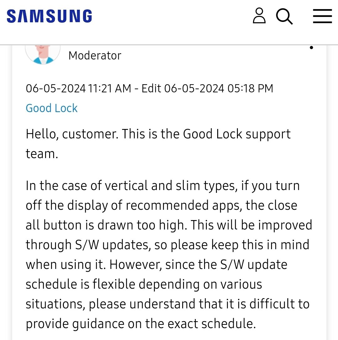 good lock home up moderator announcement