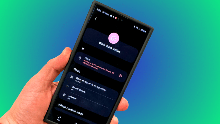 modes and routines menu