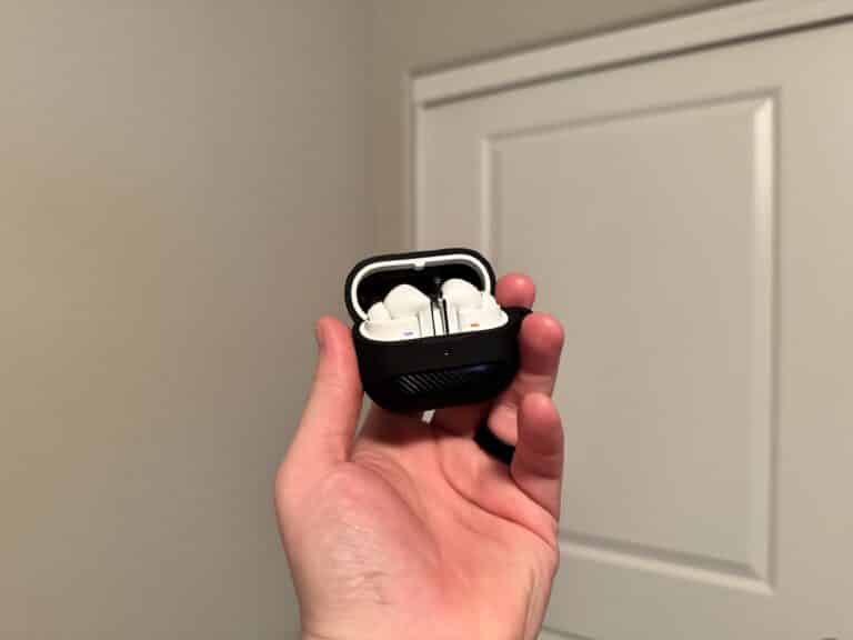 Galaxy Buds 3 Pro in their case