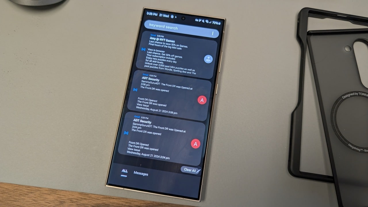 Notifications on Galaxy S24 Ultra Notifications on Galaxy S24 Ultra