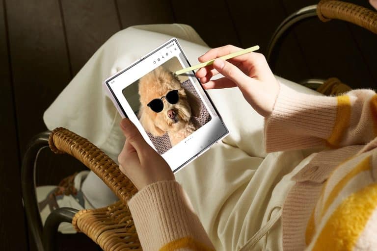 Samsung Galaxy Z Fold 6 S Pen Gallery Edit Sketch to Image Notes