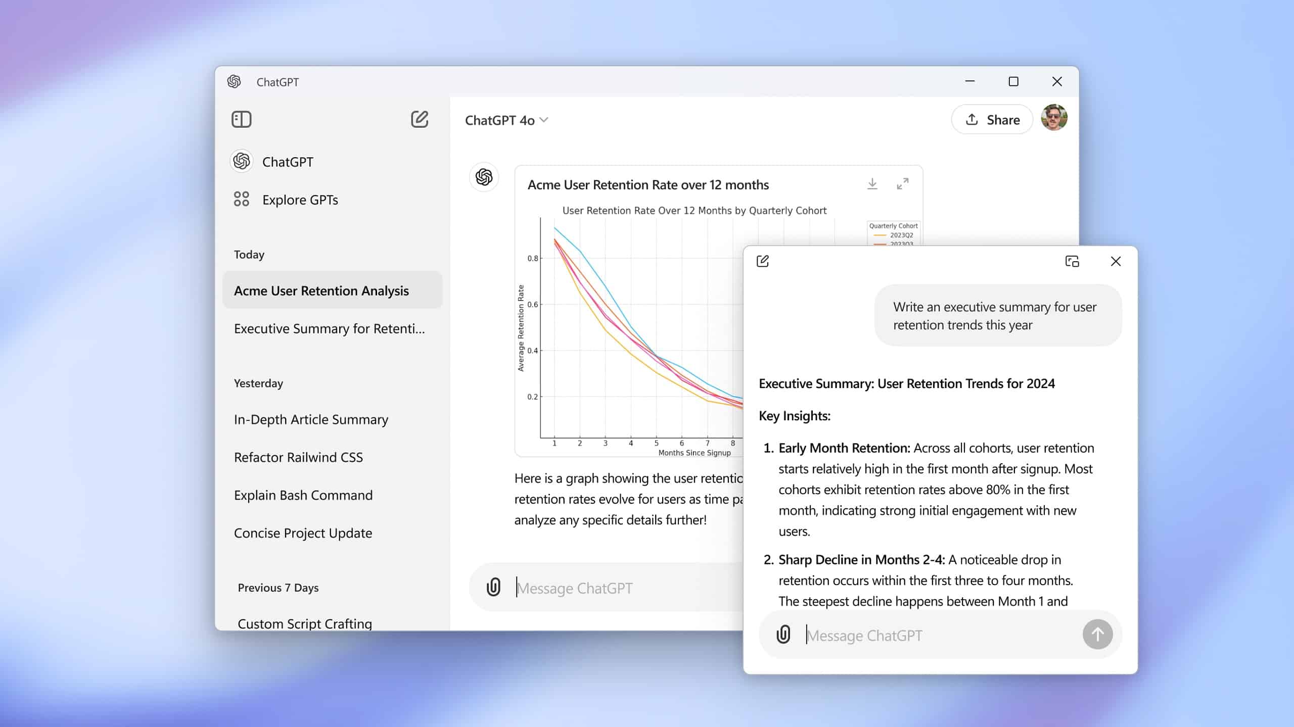 ChatGPT native app feature image