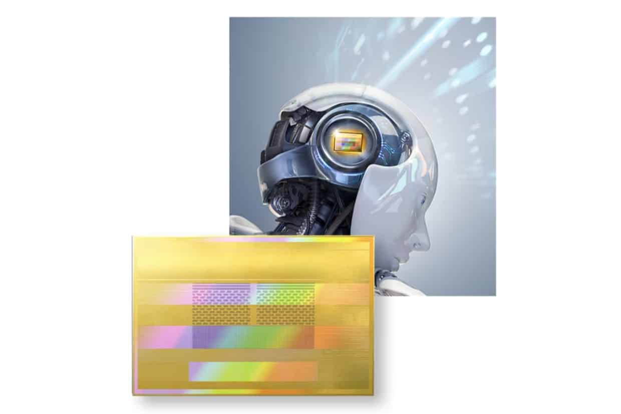 AI chips illustration HBM robot processor