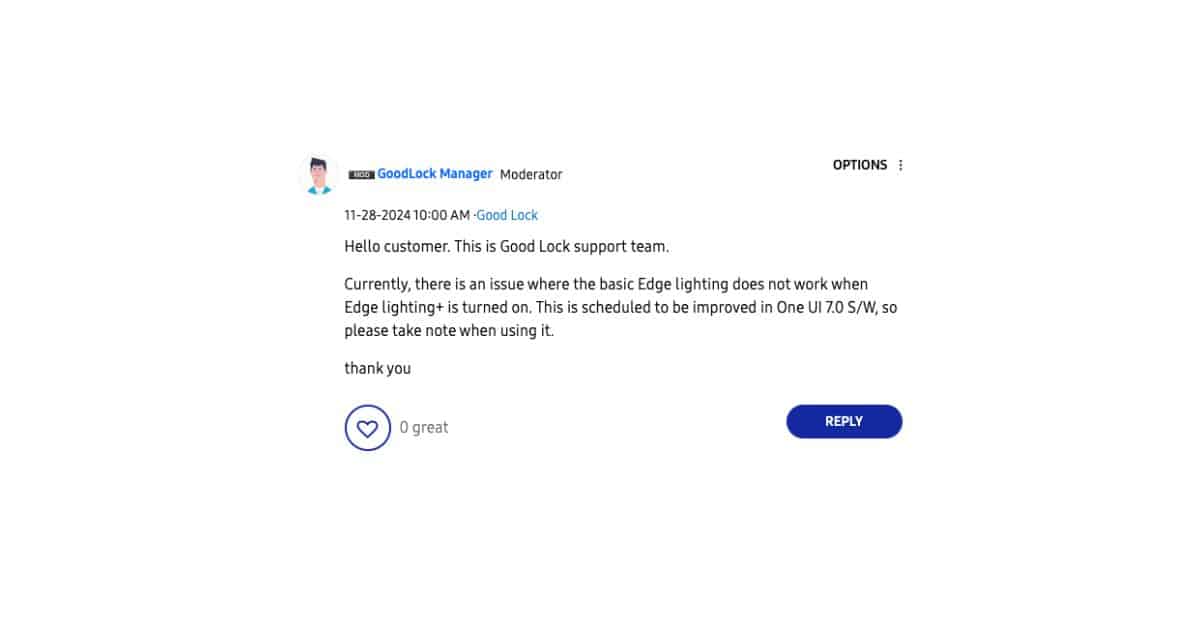 One UI Will Bring a Fix for the Edge Lighting+ Issue, After All