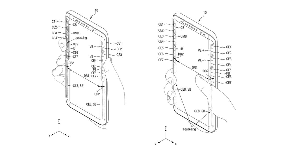 Samsung Haptic Feedback Display Patent