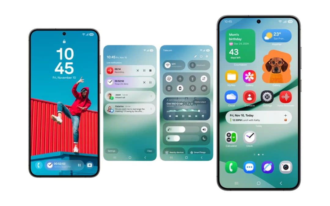 A Closer Look at Redesigned Quick Panel and Lock Screen in One UI 7.0