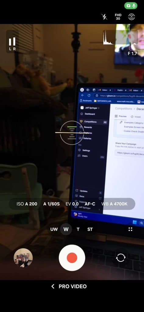 Camera in One UI 7.0 beta