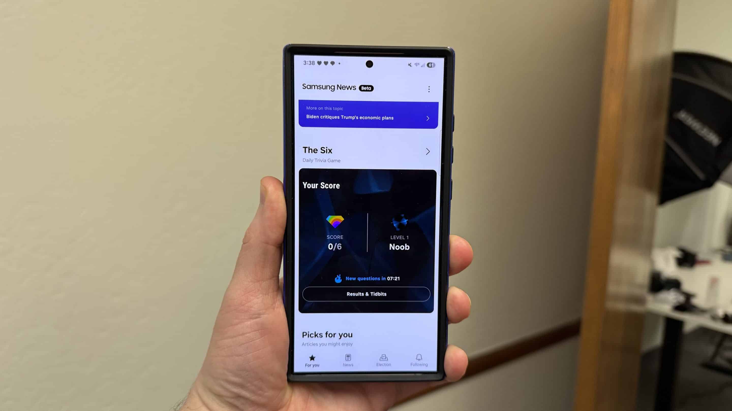 The Six on Galaxy S24 Ultra