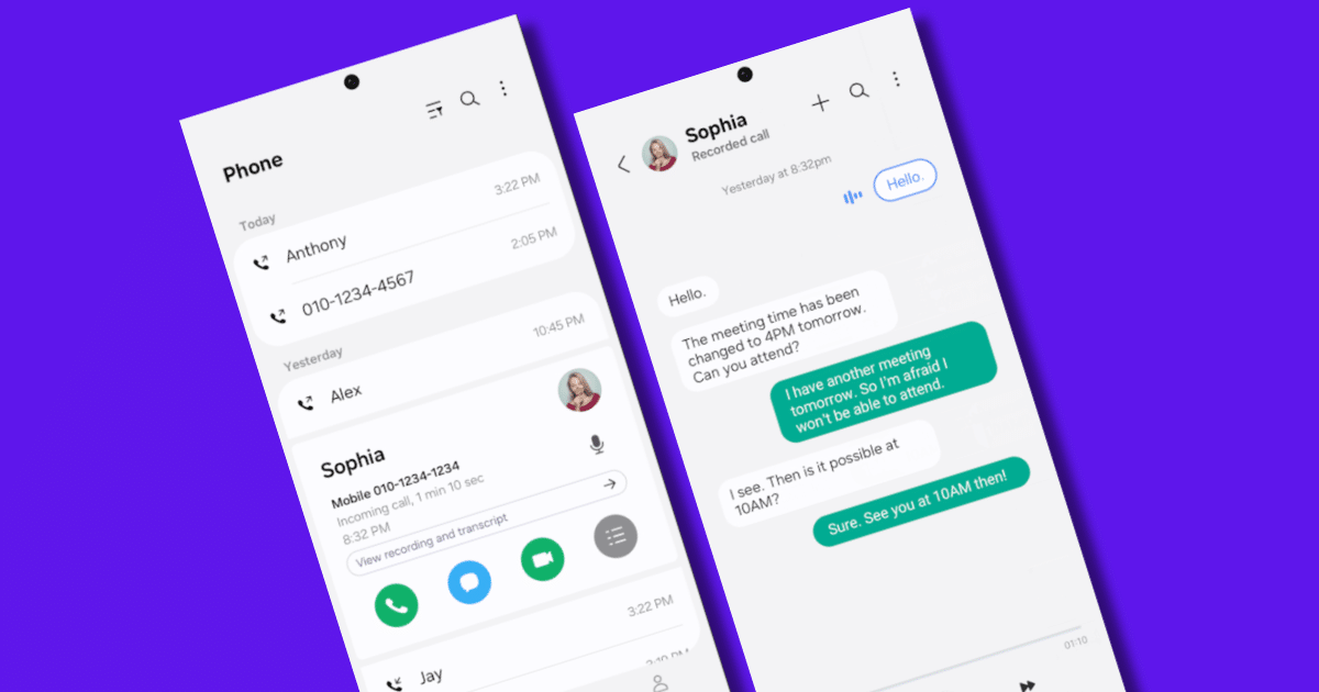 One UI 7.0 Beta Brings AI-powered Call Transcripts to Your Galaxy