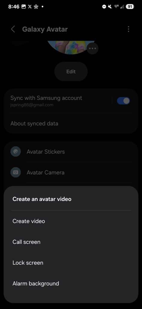 One UI 7.0 Beta Galaxy Avatar