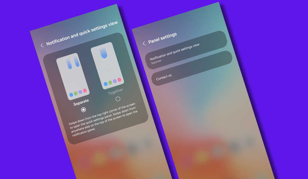 One UI 7.0 Beta Lets You Combine Quick Panel and Notification Panel