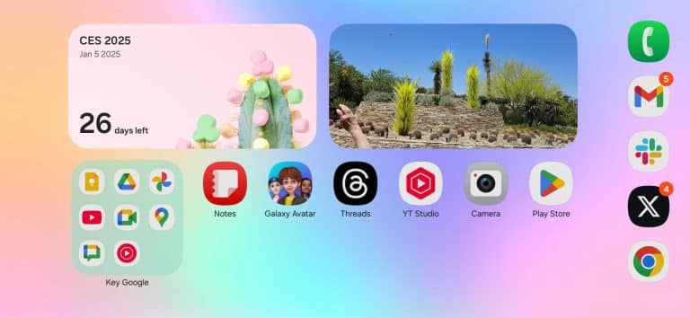 One UI 7.0 Landscape Layout