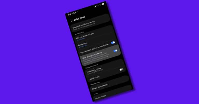 One UI 7.0’s Quick Share