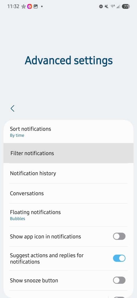 One UI Filter Notifications (2)