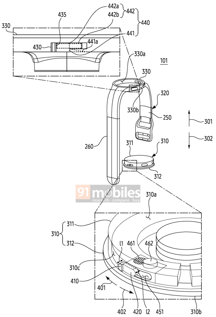 Samsung galaxy watch strap upcoming mechanism patent