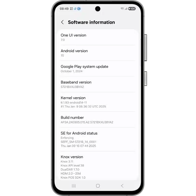 Galaxy S24 FE One UI 7.0 RTL (1)