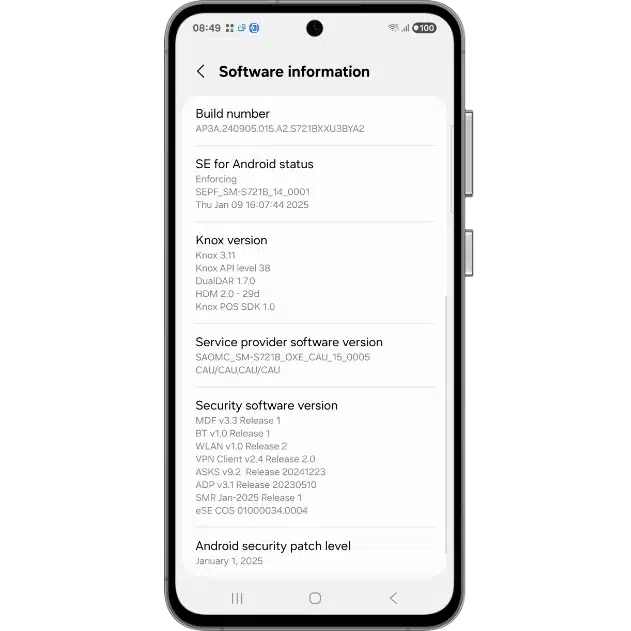 Galaxy S24 FE One UI 7.0 RTL (2)