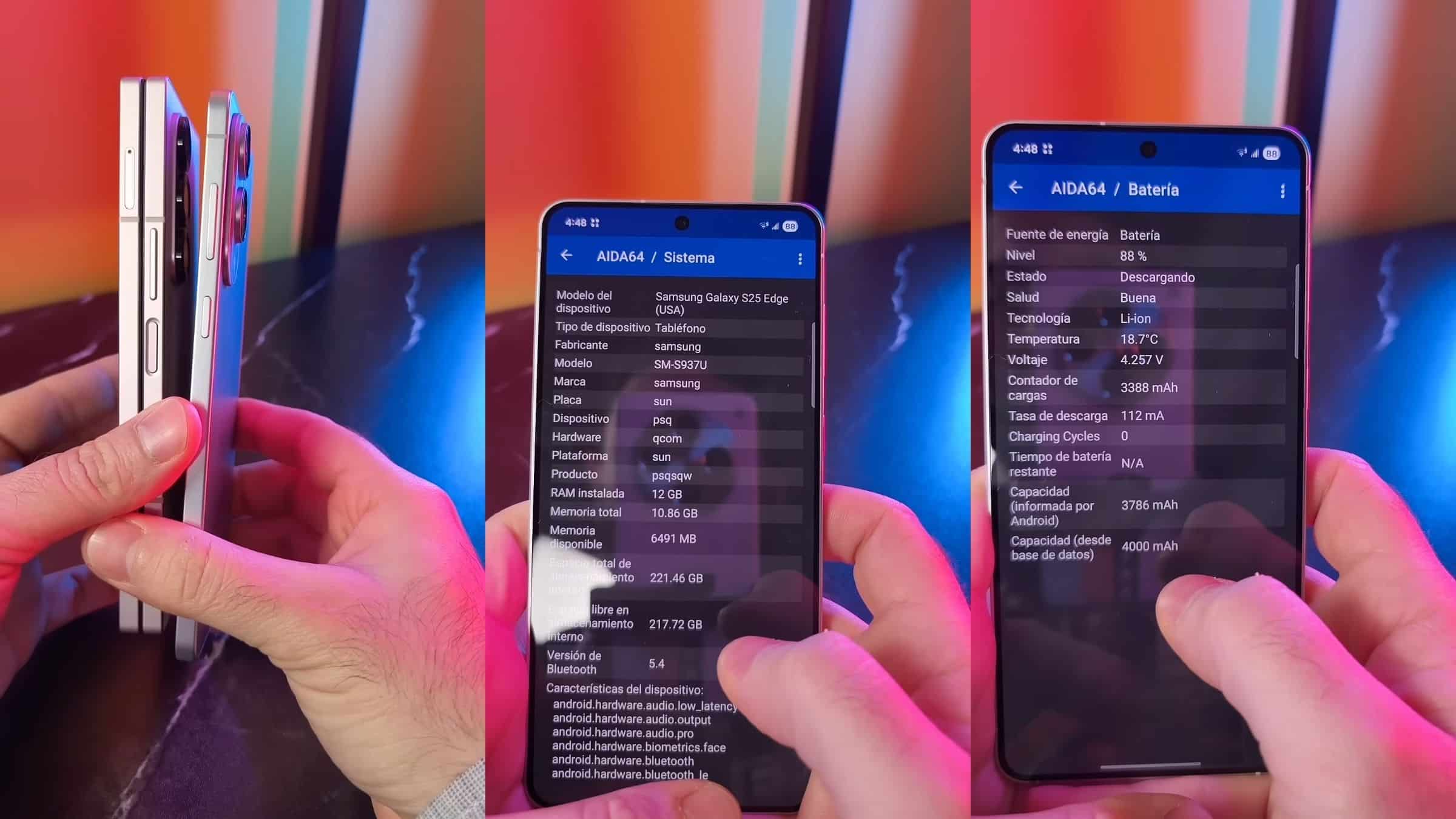 Galaxy S25 Edge Leak