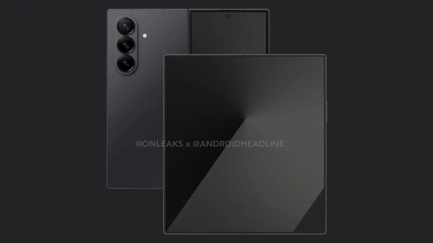 Galaxy Z Fold 7 CAD Renders