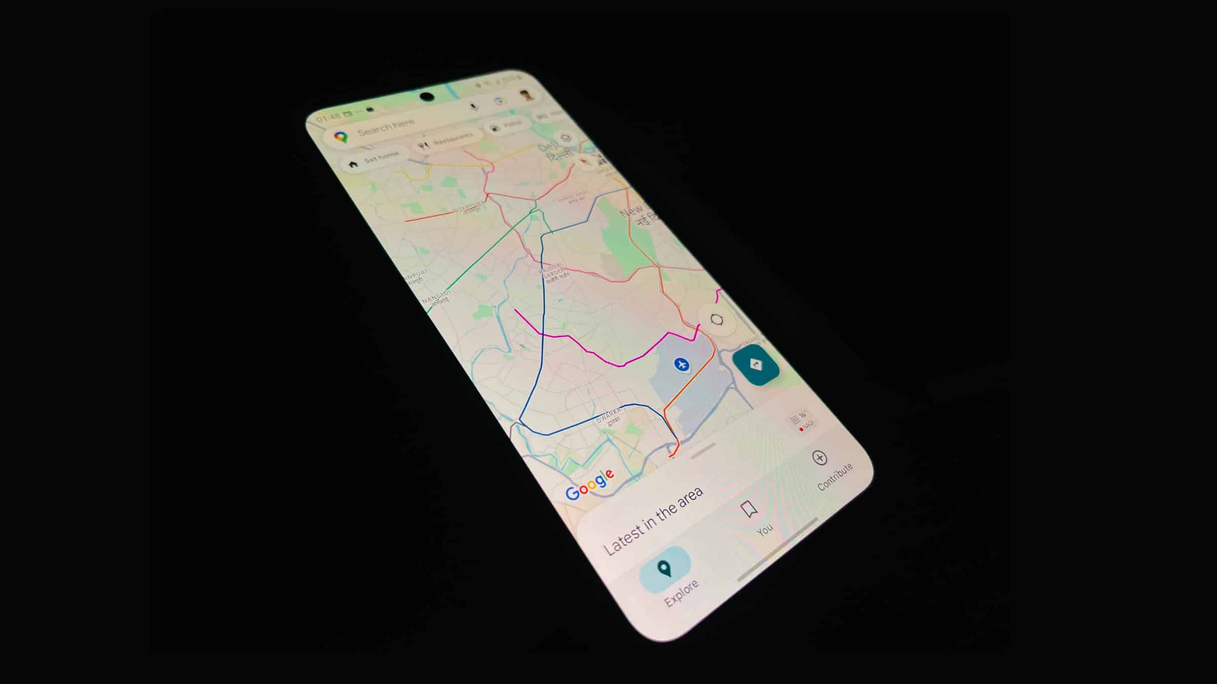 Google Maps Galaxy A55 5G