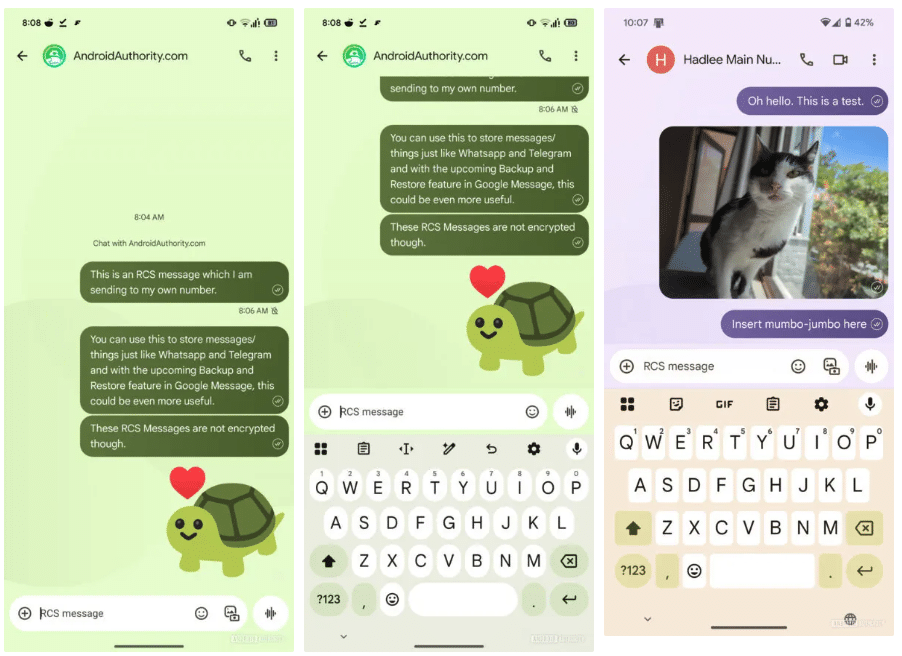 Google Messages Send Notes to Yourself via RCS