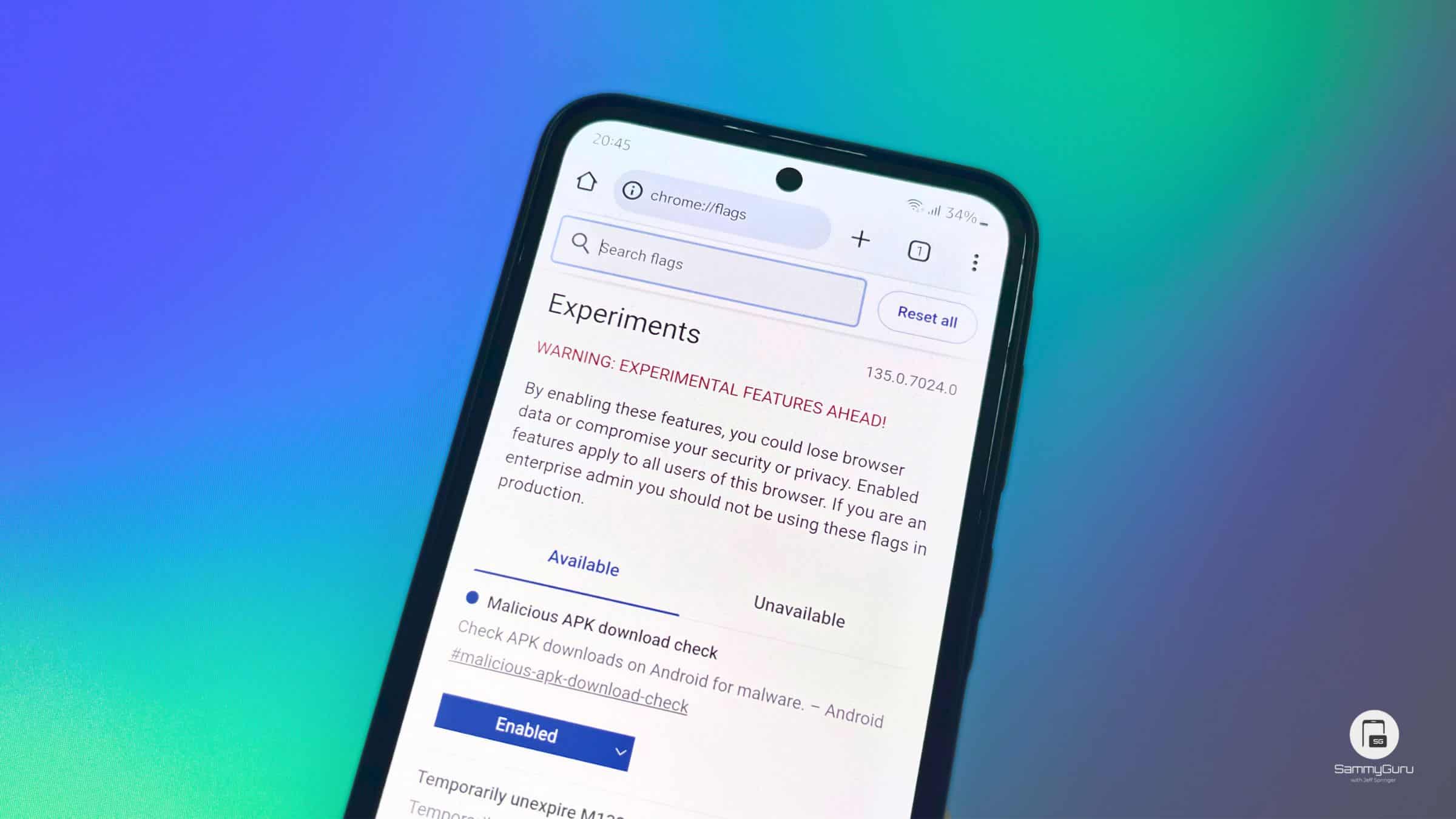 Mailicious APK Download Check on Chrome Canary Android