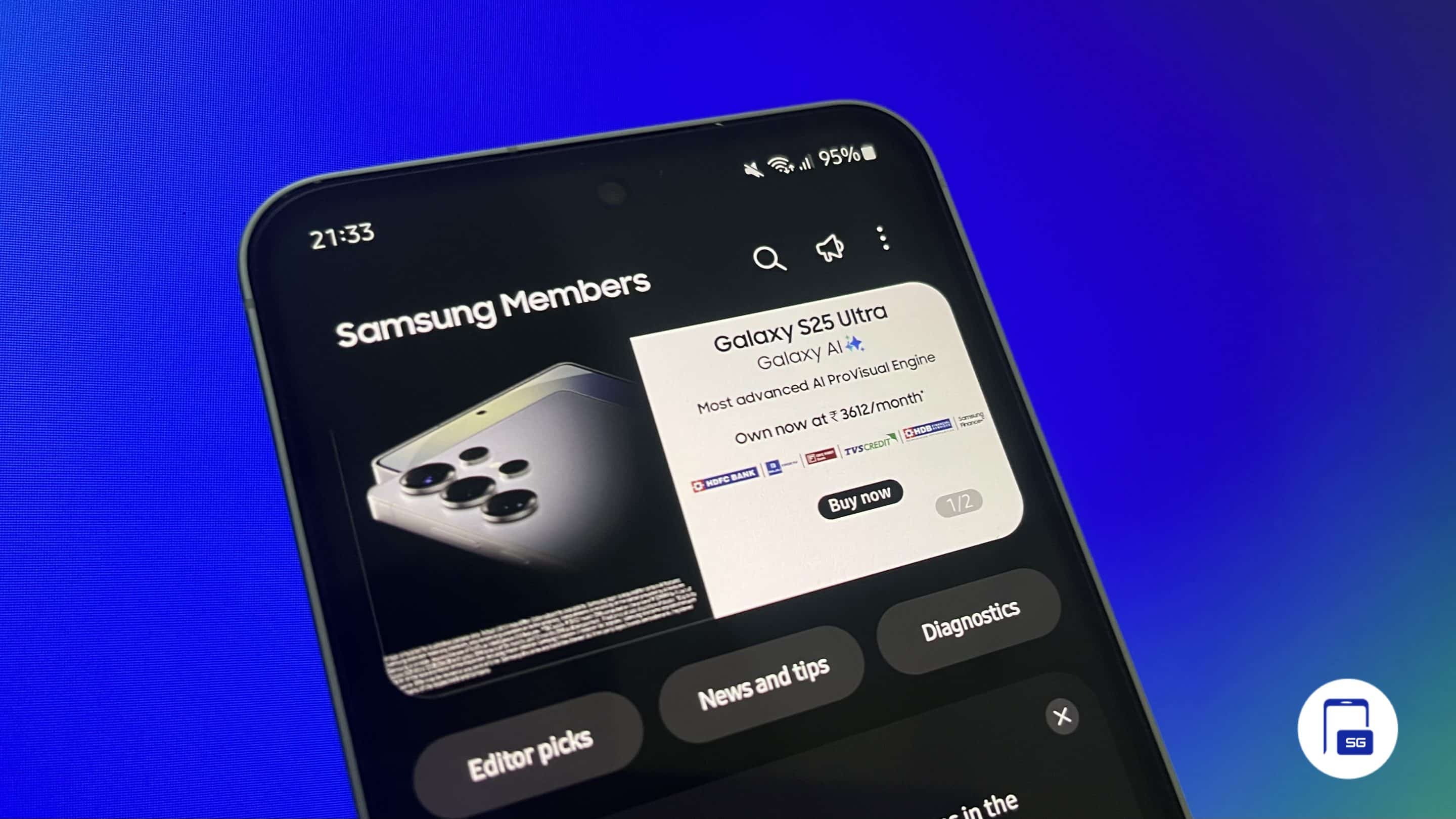 Samsung Members app Galaxy A55