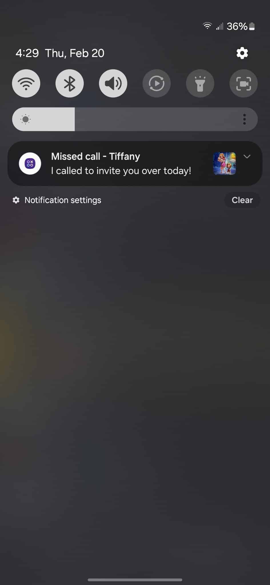 Samsung Notification Ads