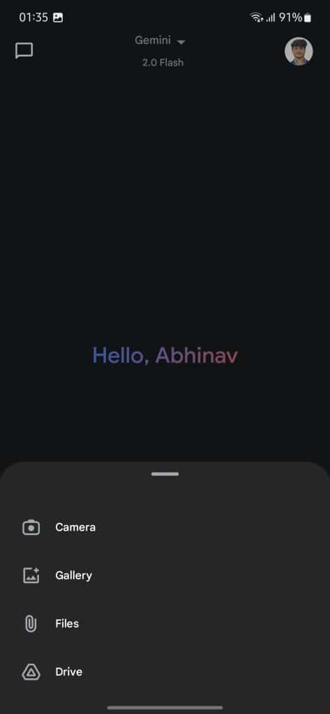 Gemini File Upload Live on Galaxy A55 5G