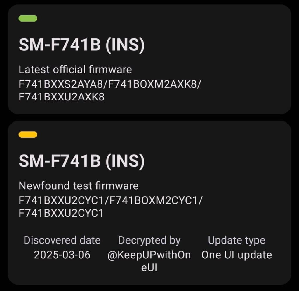 Galaxy Z Flip 6 One UI 8