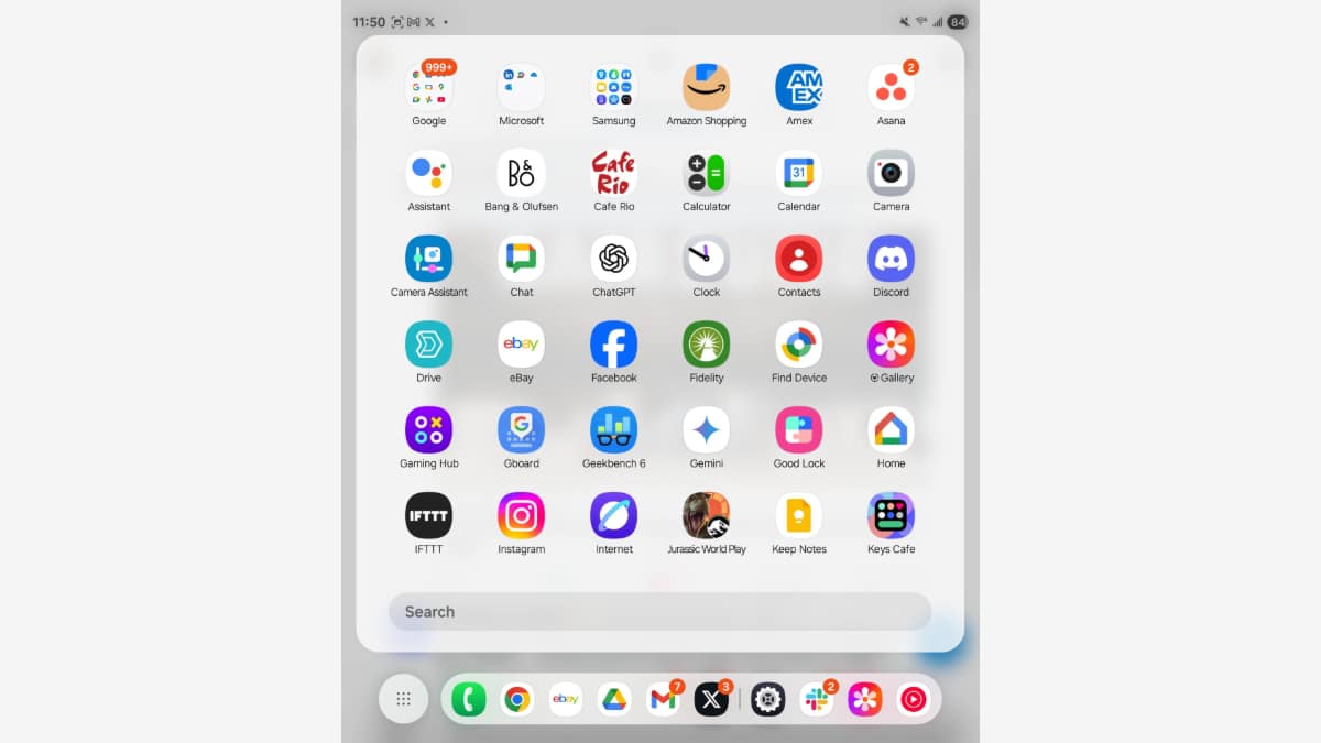 Galaxy Z Fold 6 One UI 7 Beta Taskbar (1)