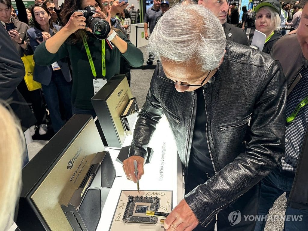 Nvidia CEO Signs GDDR7