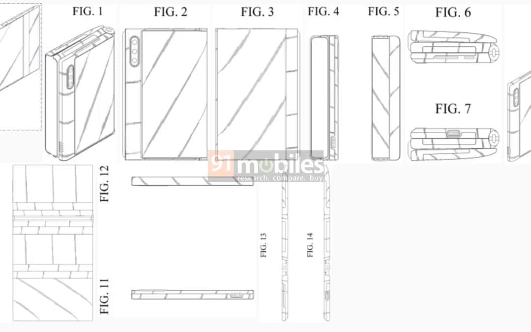 Samsung Display’s Patent Reveals Triple-Folding G Flip Concept
