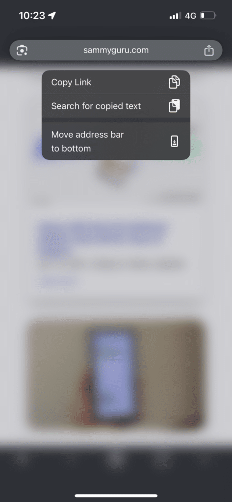Chrome iOS bottom address bar (1)