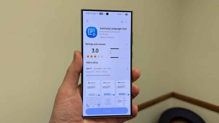 Samsung Language Core Update.