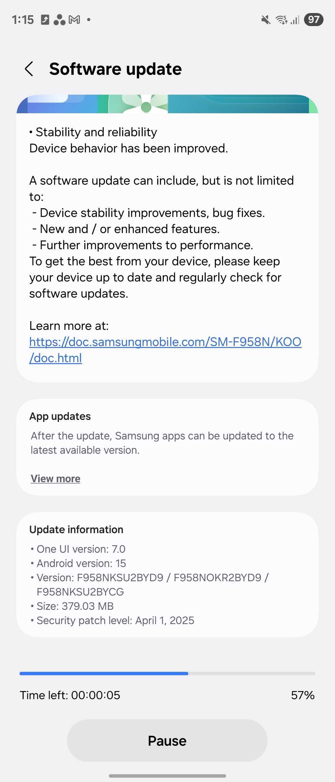 One UI 7 Galaxy Z Fold Special Edition hotfix