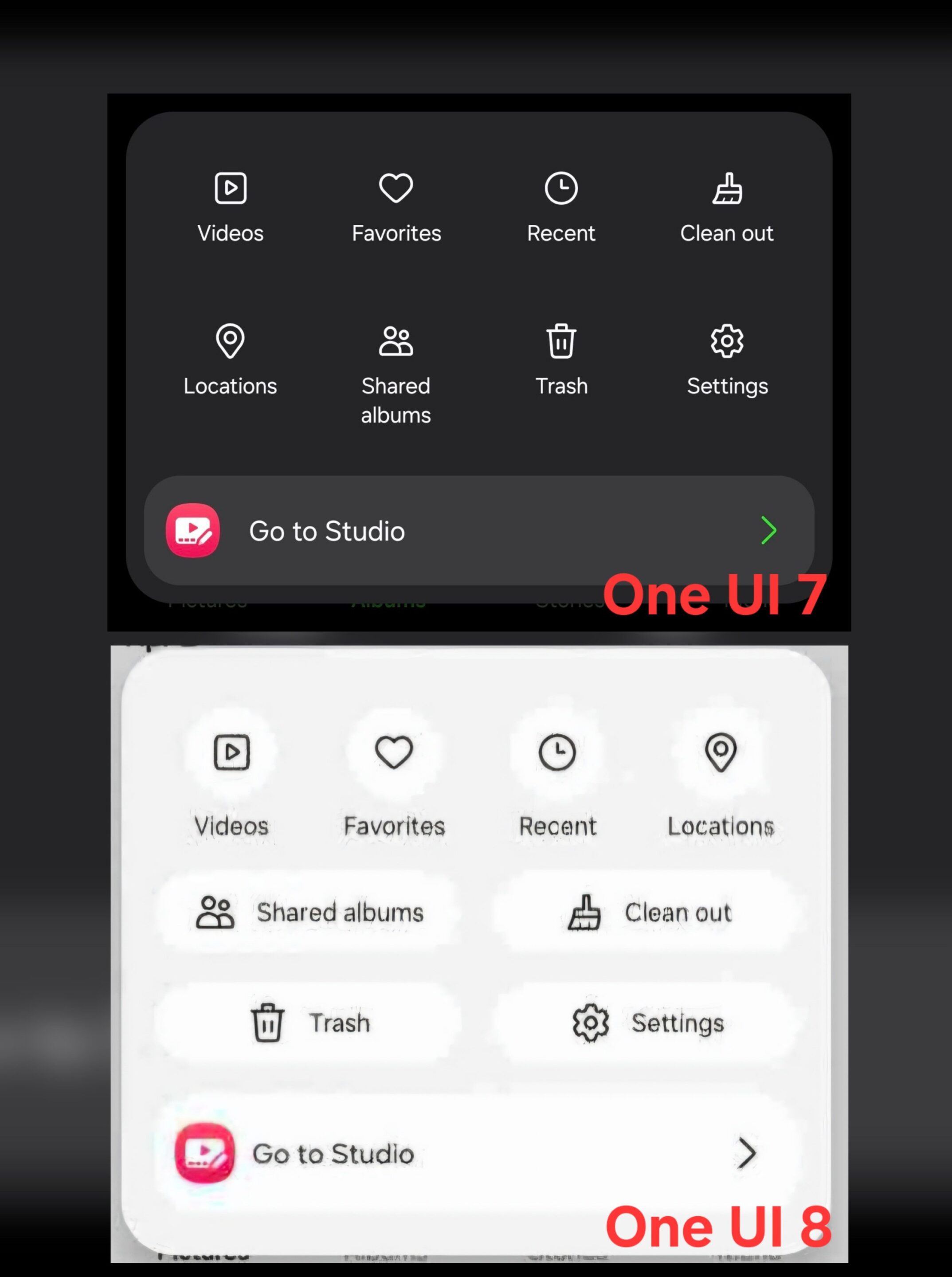One UI 8 design leaks