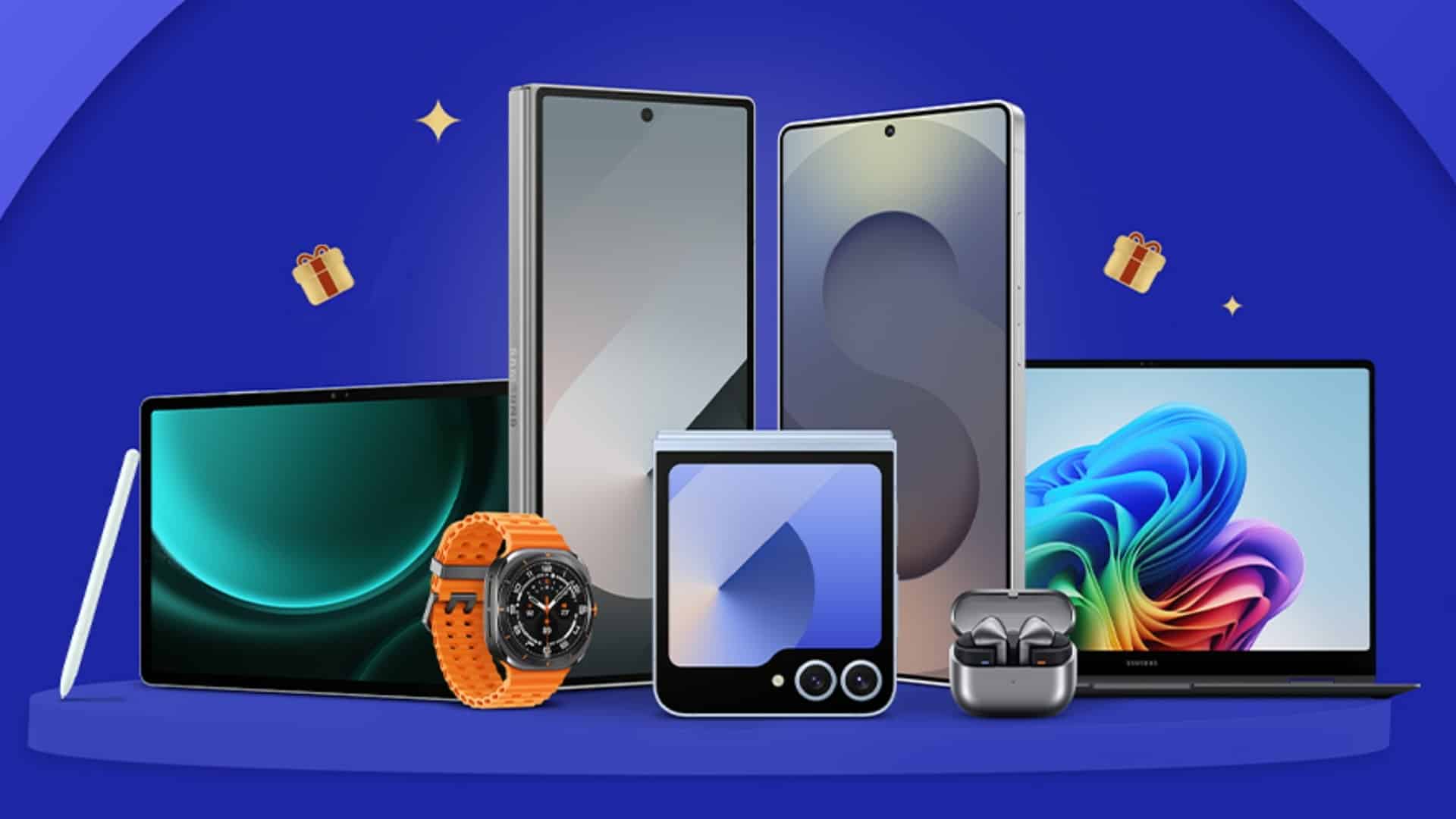 Samsung Galaxy ecosystem devices s25 book tablet buds watch ultra fold 6