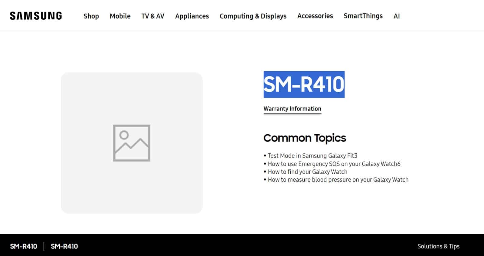 Galaxy Buds Core Support Page (Xpertpick)