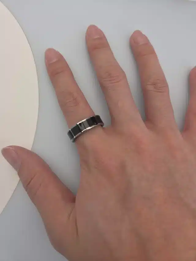 Galaxy Ring Two Tone Titanium Color (3)