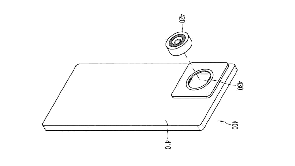 Samsung Galaxy phone replaceable camera lens patent