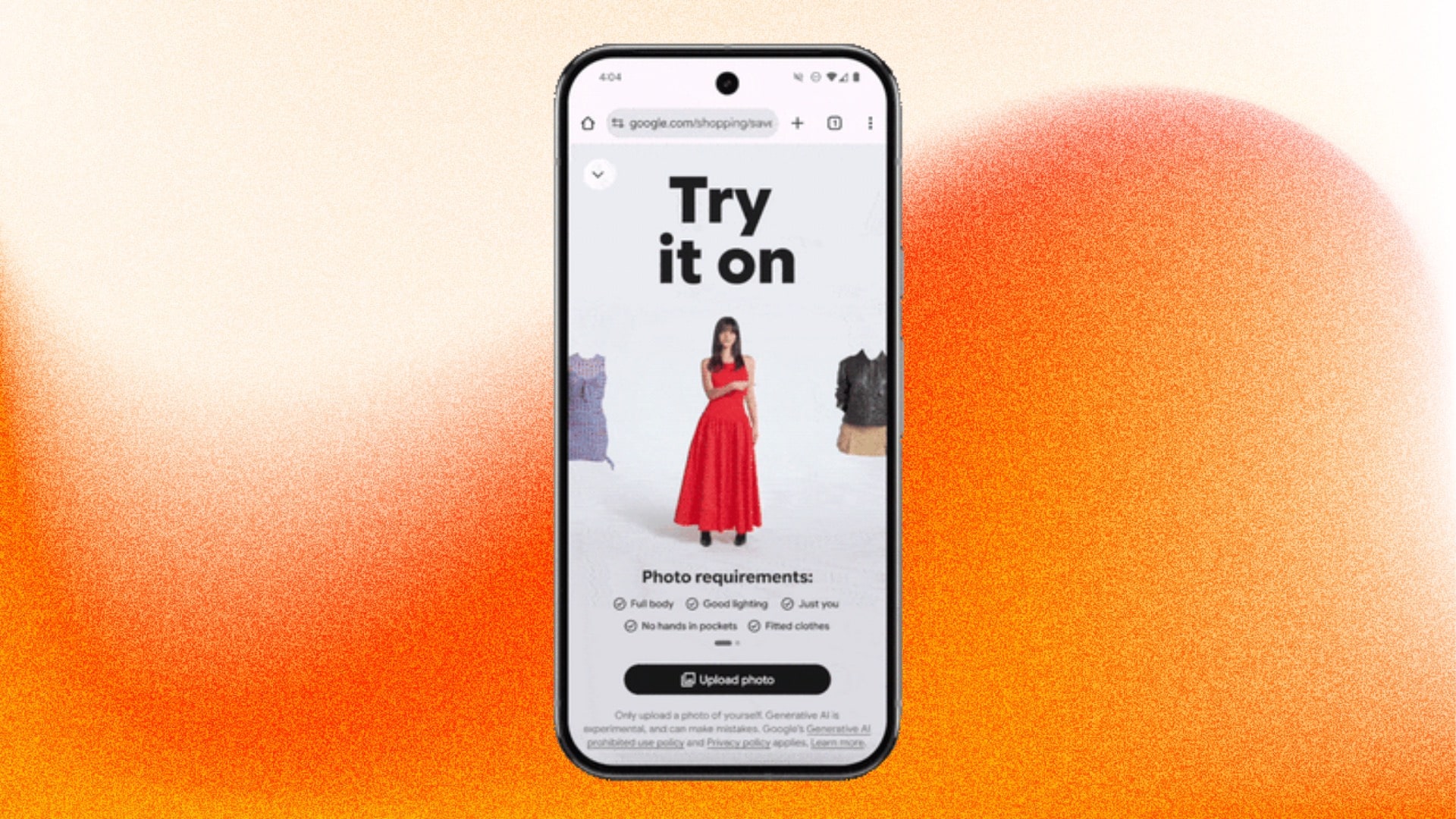 Google try it on clothes