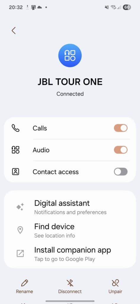 One UI 7 third-party bluetooth headset