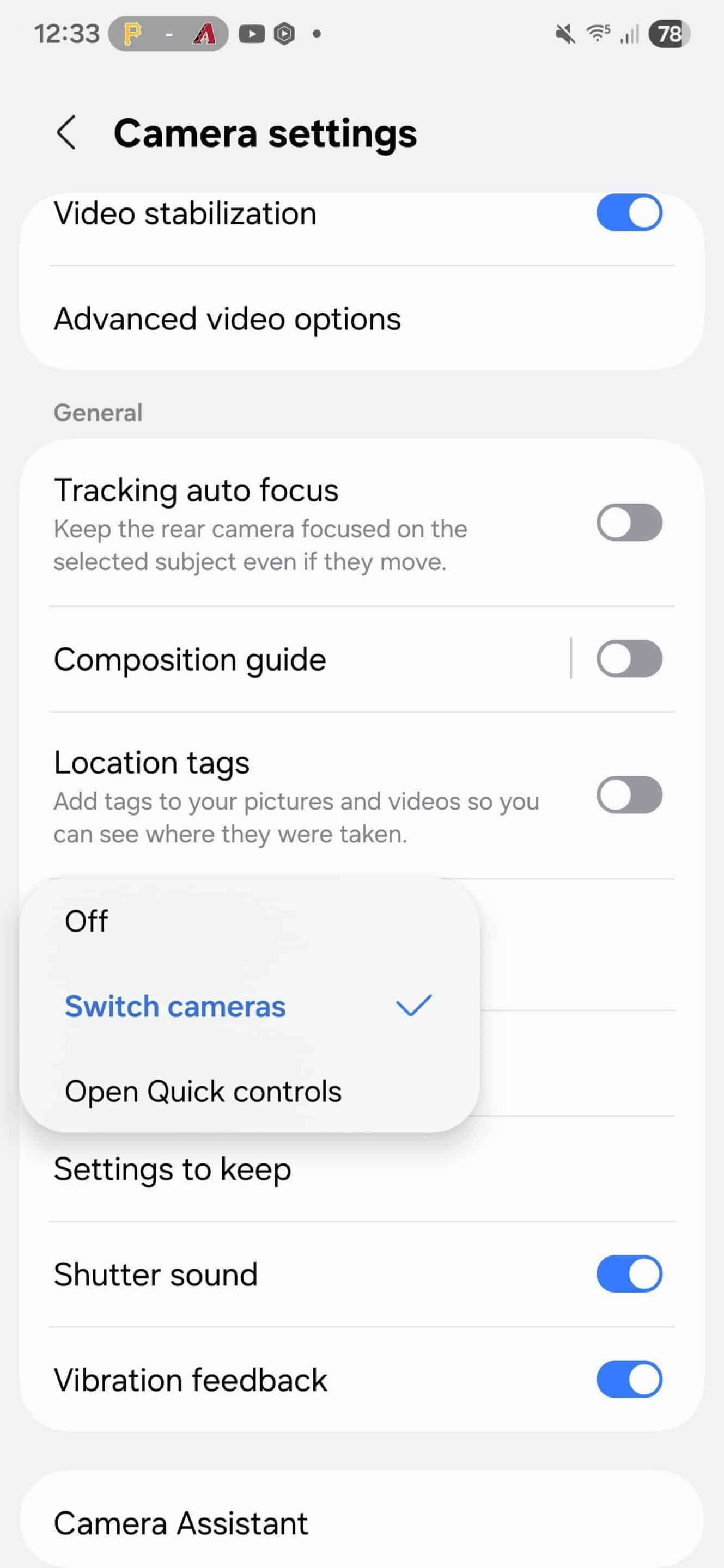 One UI 8 camera changes