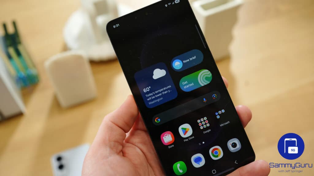 Samsung Galaxy S25 Edge home screen