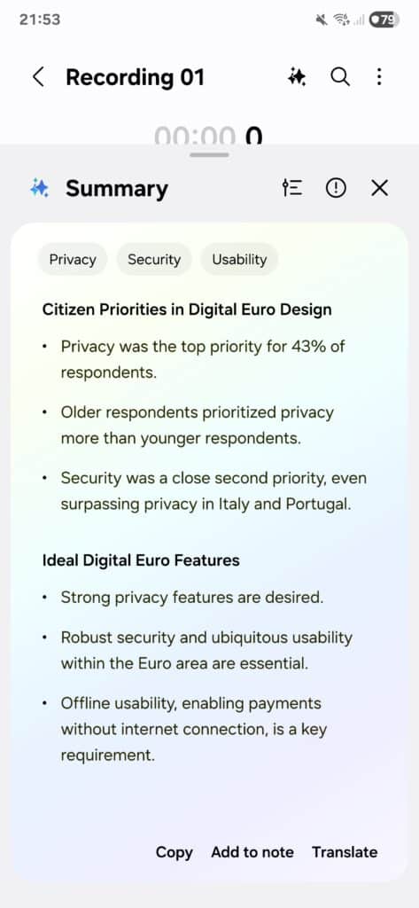 Voice Recorder on One UI 8