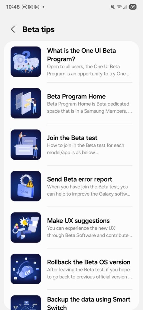 One UI 8 Beta Members app