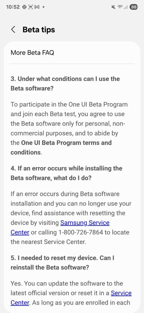 One UI 8 Beta Detailed FAQs