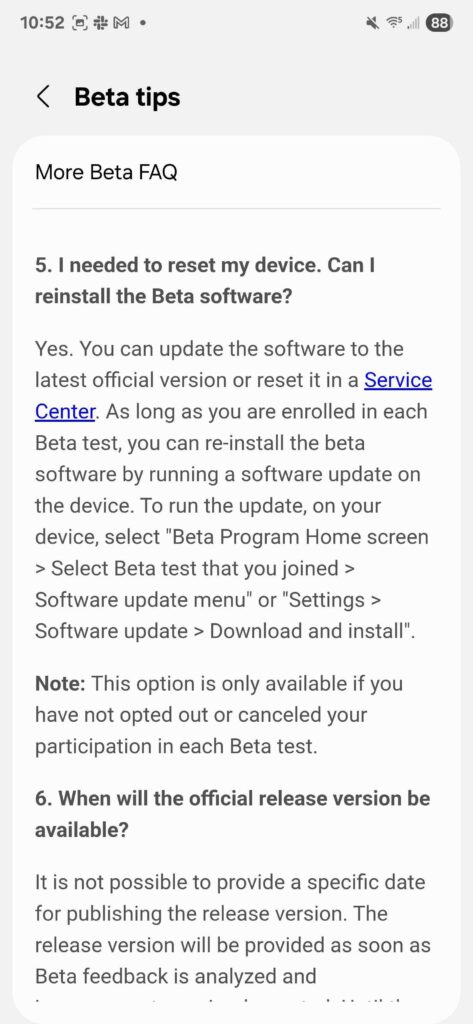 One UI 8 Beta Detailed FAQs