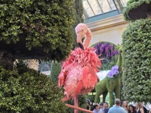 Flamingo sculpture